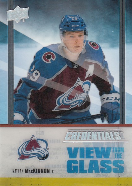 insert karta NATHAN MacKINNON 21-22 Credentials View from the Glass číslo VG-7